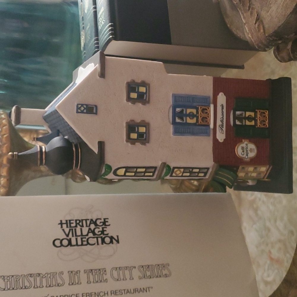 Heritage Village Collection Café Caprice French Restaurant Building Dept 56 - Picture 4 of 14